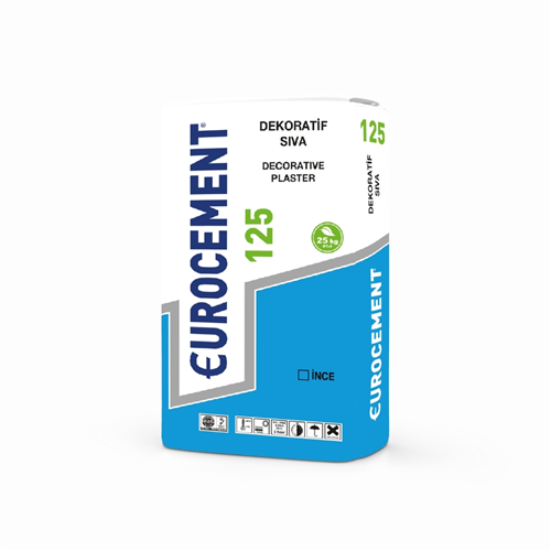 EUROCEMENT 125 İNCE DEKORATİF SIVA 25KG